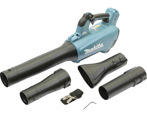 Akumulátorový foukač listí Makita s různými nástavci trysek