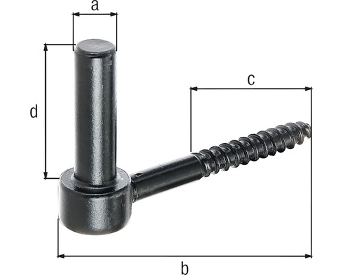 Rozměry šroubovacího háku