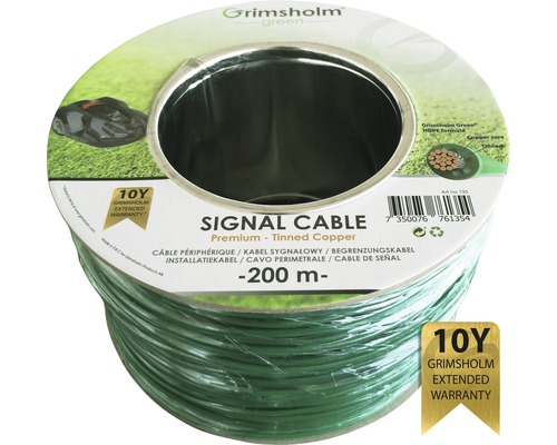 Vymezovací drát Grimsholm Premium 2,45 mm měděný délka 200 m Signální kabel Grimsholm Green, 200metrová role