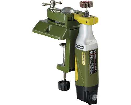 Jemná vrtačko-bruska Proxxon se svěrákem