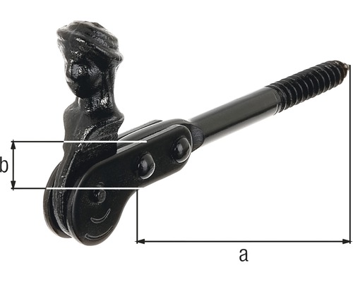 Stavěcí šroub s rozměry a a b