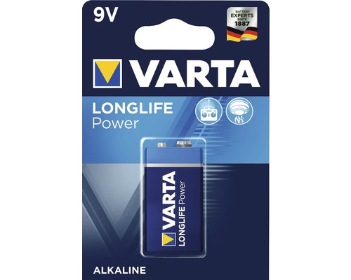 Alkalická baterie Varta Long Life Power 9V