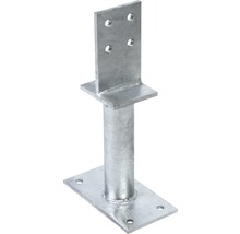Kovová patka sloupku s montážní deskou a horní deskou