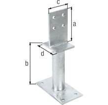 Patka sloupu k přišroubování s rozměry