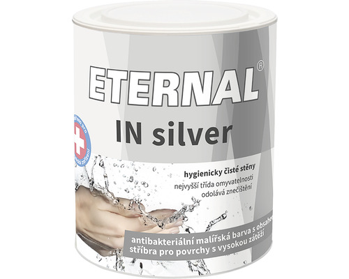 Barva na zeď ETERNAL IN Silver antibakteriální s obsahem stříbra Biocid bílá 1 kg-0