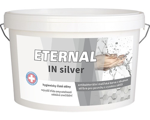 Barva na zeď ETERNAL IN Silver antibakteriální s obsahem stříbra Biocid bílá 12 kg