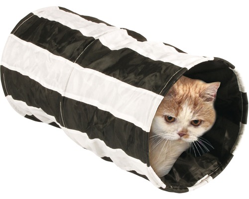 Hračka pro kočky, tunel, šustící Feline Cruiser 50 cm, černobílý