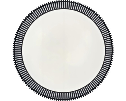 Kulaté zrcadlo s motivem železničních kolejí