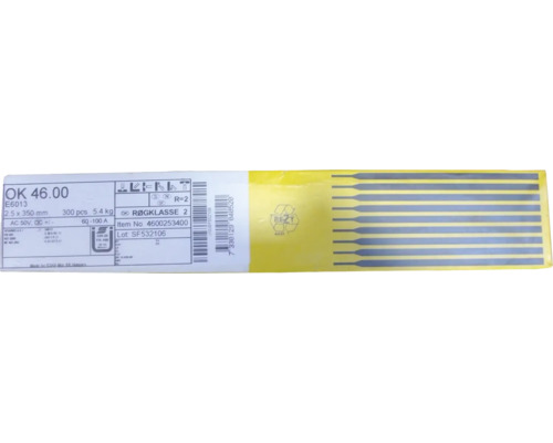 Balení svařovacích elektrod 2,5x350 mm