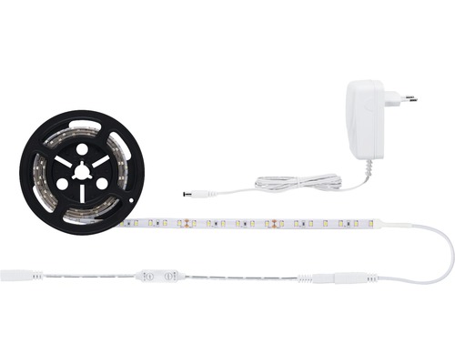 LED pásek na cívce se síťovým zdrojem a ovládáním