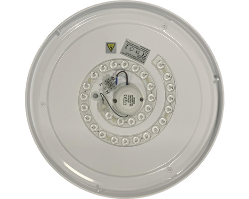 LED stropní svítidlo vnitřní strana s elektronickými součástkami