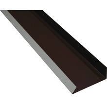 Závětrná lišta základní PRECIT pro plechovou krytinu 2000 x 100 mm, 8017 čokoládová hnědá-thumb-2