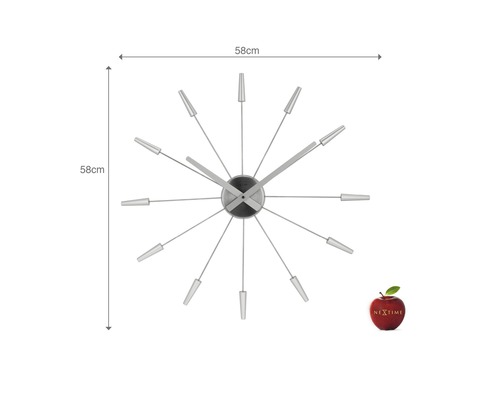 Nástěnné hodiny Nextime o průměru 58 centimetrů