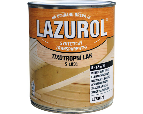 Lazura na dřevo Lazurol S1091 tixotropní 0,75 l lesk