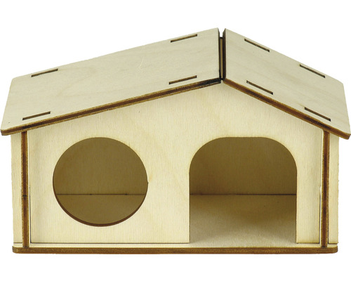 Domeček pro hlodavce dřevěný 13,5x7,5x7,5 cm