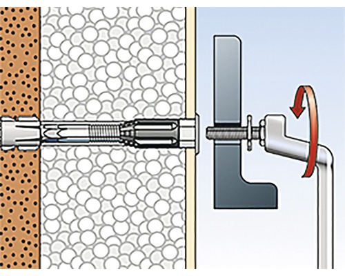 Ilustrace hmoždinky do izolačních desek při použití