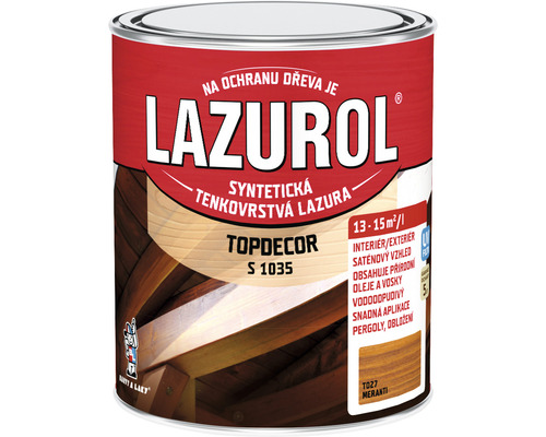 Lazura na dřevo Lazurol Topdecor S1035 T27 meranti 0,75 l