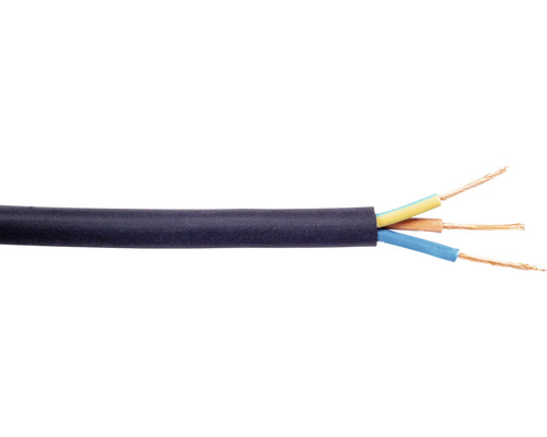 Silový kabel H05RR-F (CGSG) 3x1,0 černý 20m
