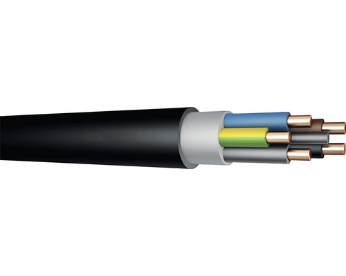 Kabel CYKY-J 5Cx2,5 mm² černý 25 m