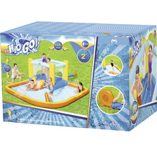 Balení nafukovacího aquaparku Bestway H2OGO s brouzdalištěm, skákacím hradem a vodní skluzavkou
