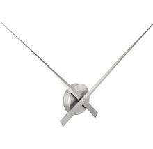 Nástěnné hodiny NeXtime Hands stříbrné Ø 85 cm-thumb-9