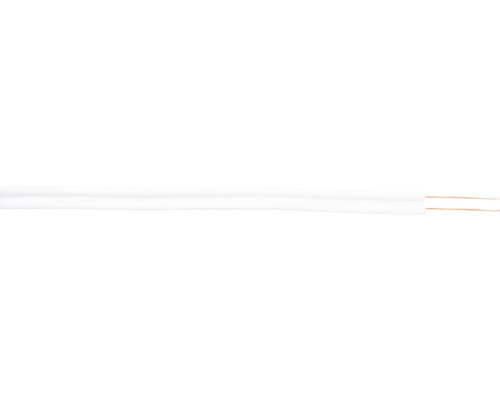 Reproduktorový kabel 2x0,5 bílý, metrážové zboží