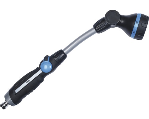 Zahradní postřikovač s hlavicí a rukojetí