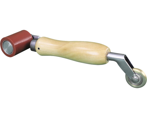 Švový váleček s dřevěnou rukojetí a dvěma válečky