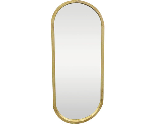 Zrcadlo oválné dřevěný rám 37x97 cm