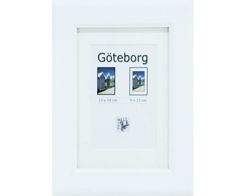 Fotorámeček Göteborg, dřevěný, bílý 13x18 cm