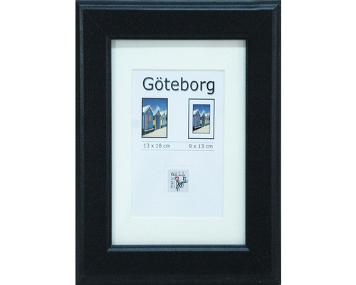 Fotorámeček Göteborg, dřevěný, černý 13x18 cm