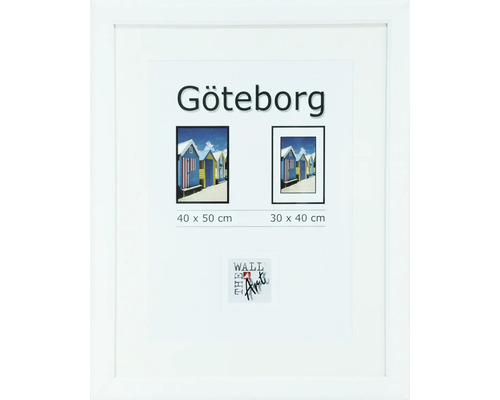 Fotorámeček Göteborg, dřevěný, bílý 40x50 cm