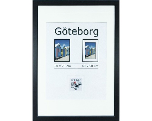 Fotorámeček Göteborg, dřevěný, černý 50x70 cm