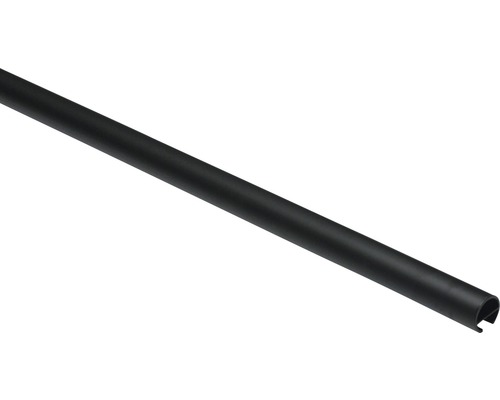 Záclonová tyč s drážkou Memphis 16/120 cm černá