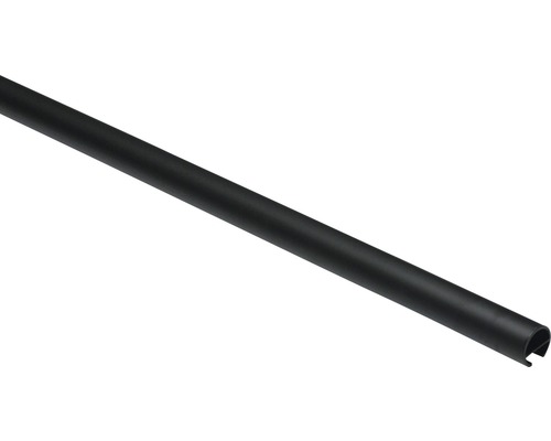 Záclonová tyč s drážkou Memphis 16/120 cm černá Hadice pro utěsnění