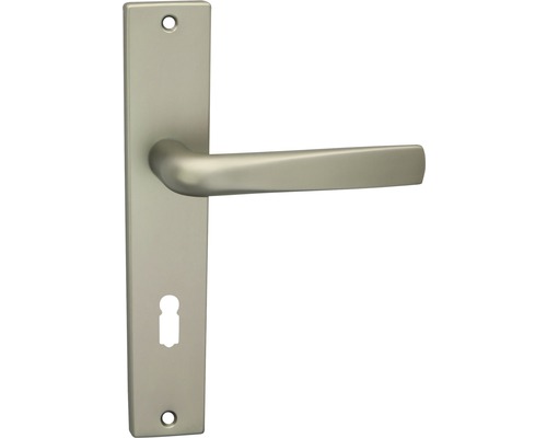 Dveřní klika s dlouhým štítem pro interiérové dveře