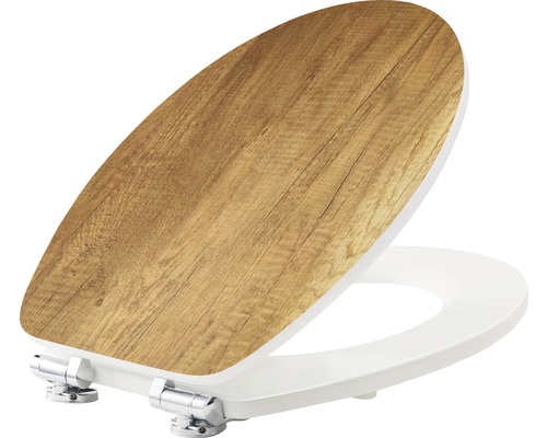 WC sedátko s dřevěným dekorem