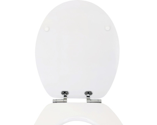 Toaletní sedátko z plastu s chromovými panty