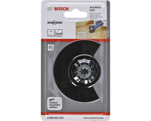 Pilový list Bosch Starlock ACZ 85 EC HCS na dřevo