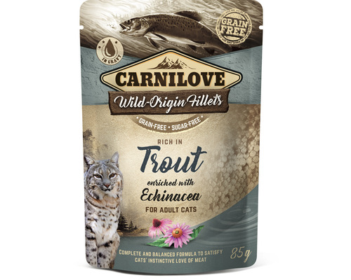 Kapsička pro kočky Carnilove pstruh s echinaceou 85 g