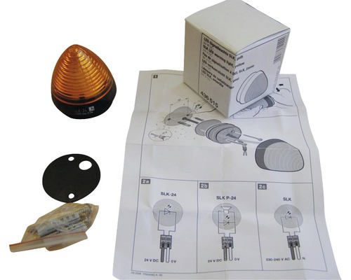 LED signální světlo s montážním příslušenstvím a návodem