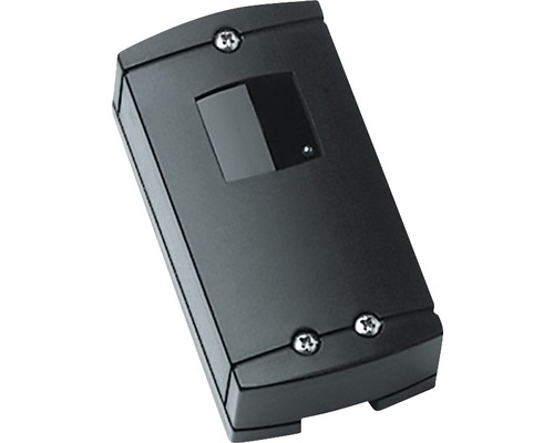 Černý ruční vysílač pro garážová vrata