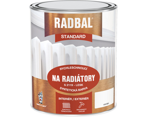 Barva na radiátory Radbal Standard S2119 0,6 l bílá 1000