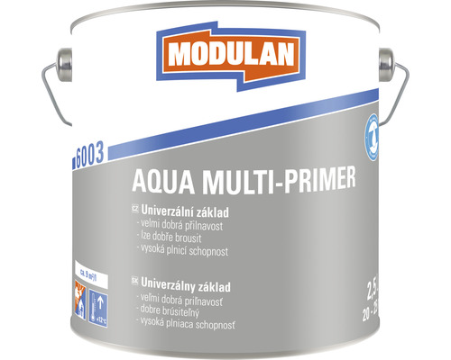 Univerzální základ Modulan Aqua Multi-Primer RAL7001 Šedostříbrná 2,5 l