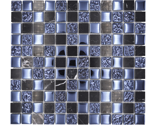 Skleněná mozaika s přírodním kamenem XCM M862 2,5x2,5 cm