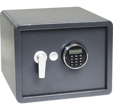 Ocelový sejf RS.30R.LA s elektronickým zámkem s alarmem, podsvíceným LCD displejem a páčkou k otevření, barva šedá-thumb-0