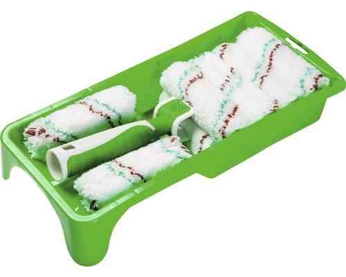 Sada válečků na malování s vaničkou a několika válečky