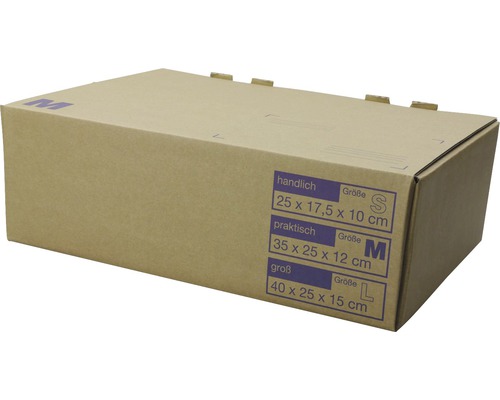 Zásilkový karton Cargo Point 350 x 250 x 120 mm Stěhovací krabice z lepenky s údaji o velikosti