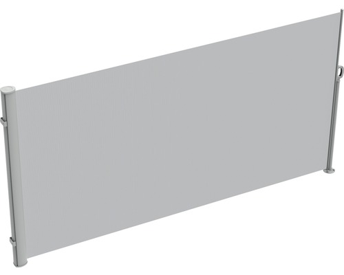 Boční markýza 1,8 x 3 m světle šedá s odnímatelným sloupkem