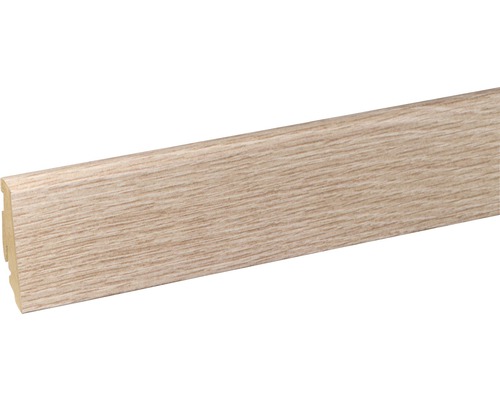 Soklová lišta Skandor dub Imperial FU60L 19x58x2400 mm Podlahová lišta s dřevěnou strukturou
